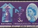 Great Britain - 1962 - Queen Elizabeth - 3 D - Violet - Inglaterra, Queen - Scott 388 - Queen Elizabeth II National Productivity Year - 0